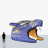 12 ft purple wildcat entrance inflatable personalized