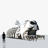 Custom 25 feet Inflatable Sports Tunnel with mascot