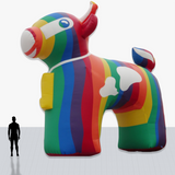 Custom 25 Foot Shaped Inflatable with company logo and colors