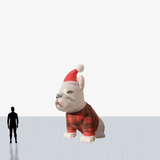 12 ft dog with pajama and hat inflatable mascot customized
