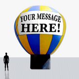 25 ft yellow and blue lines hot air inflatable to your specs