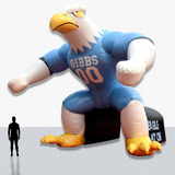 Custom 25 feet Inflatable Sports Tunnel with mascot