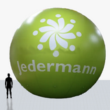 Custom 25 ft green sphere inflatable