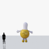 Custom 10 feet inflatable bottle with arms and legs