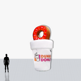 Custom 15 foot Coffee Cup with Donut with your company logo
