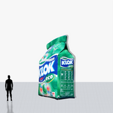 Custom 16 foot Washing Powder Bag Shaped Inflatable with company logo