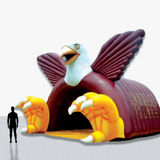 Custom 25 feet Inflatable Sports Tunnel with mascot