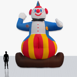 Custom 25 Foot Clown Inflatable with company logo and colors