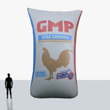 25 ft animal food bag inflatable with custom printed logo