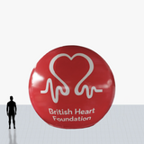 15 ft red sphere inflatable with your company logo