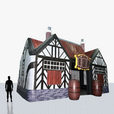 20 ft medieval house inflatable customized