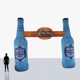 20 ft blue bottle arch inflatable personalized