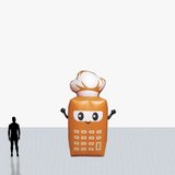 12 ft cellular chef inflatable mascot personalized