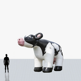 Custom 12 ft cow inflatable mascot