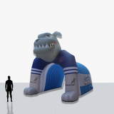 Custom 25 feet Inflatable Sports Tunnel with mascot