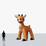 15 ft reindeer inflatable mascot customized