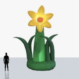 Custom 25 ft yellow flower inflatable