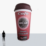 25 ft coffee cup inflatable personalized