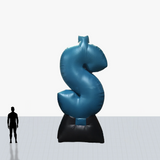 20 ft money sign inflatable customized