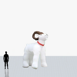 12 ft coat inflatable mascot with your company logo