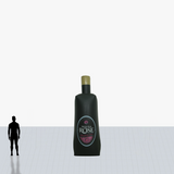 12 ft simple black bottle inflatable personalized
