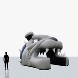 15 ft bulldog entrance inflatable customized