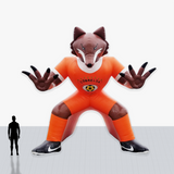 Custom 25 feet Inflatable Sports Tunnel with mascot