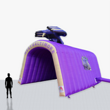 Custom 25 feet Inflatable Sports Tunnel with mascot