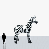 Custom 15 ft zebra inflatable mascot