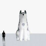 20 ft wolf inflatable mascot personalized
