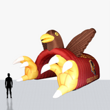 Custom 25 feet Inflatable Sports Tunnel with mascot