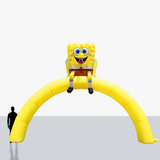 Custom 15 Foot SpongeBob Arch Inflatable with your company logo