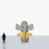 12 ft elephant inflatable with custom printed logo