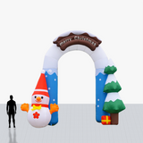 Custom 20 Foot Christmas Snowman Arch Inflatable with your company logo and colors