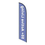 15' 55+ Active Living Feather Flag customized with your graphics