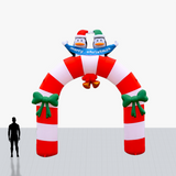 Custom 20 Foot Christmas Pinguin Arch Inflatable with your company logo and colors