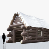 20 ft log cabin entrance inflatable to your specs