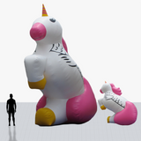 Custom 25 Foot Shaped Inflatable with company logo and colors