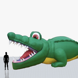 12 ft crocodile inflatable mascot with your logo