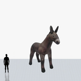 15 ft donkey inflatable mascot personalized