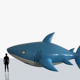 Custom 12 ft shark inflatable mascot