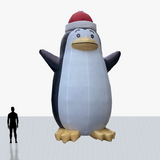 25 ft penguin inflatable mascot with your logo