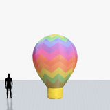 15 ft yellow with rainbow hot air inflatable to your specs