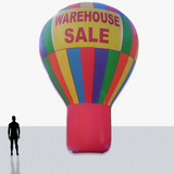 25 ft red with rainbow hot air inflatable customized