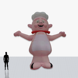 Custom 20 Foot Mascot Inflatable with company logo and colors