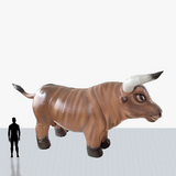bull 12 ft inflatable mascot with your logo