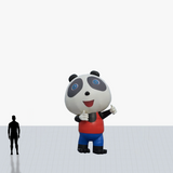 15 ft panda inflatable personalized with your logo