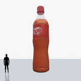 Custom 25 ft orange soda bottle inflatable