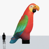 Custom 25 ft parrot inflatable mascot