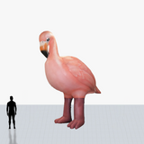 20 ft flamingo inflatable mascot personalized